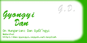 gyongyi dan business card